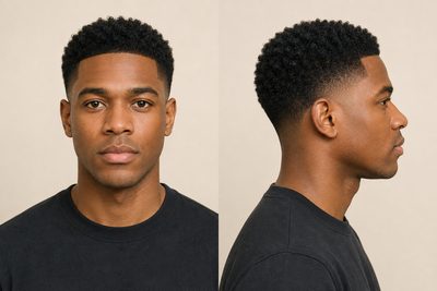 Curly fade